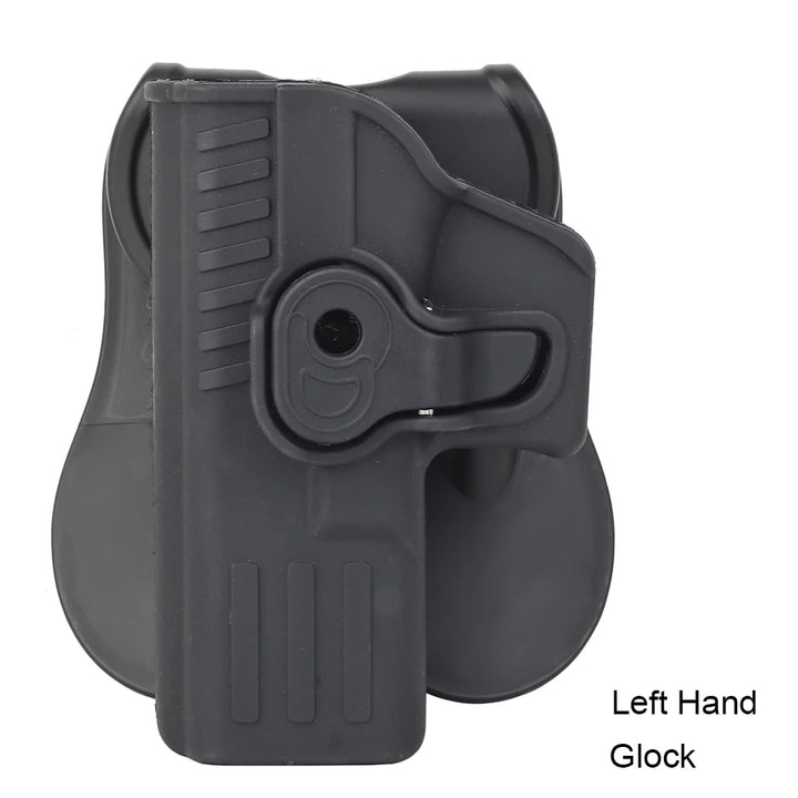 SmartGearPros Tactical Gun Holster for Glock 17/19 - Quick Locking Belt Pistol Holster