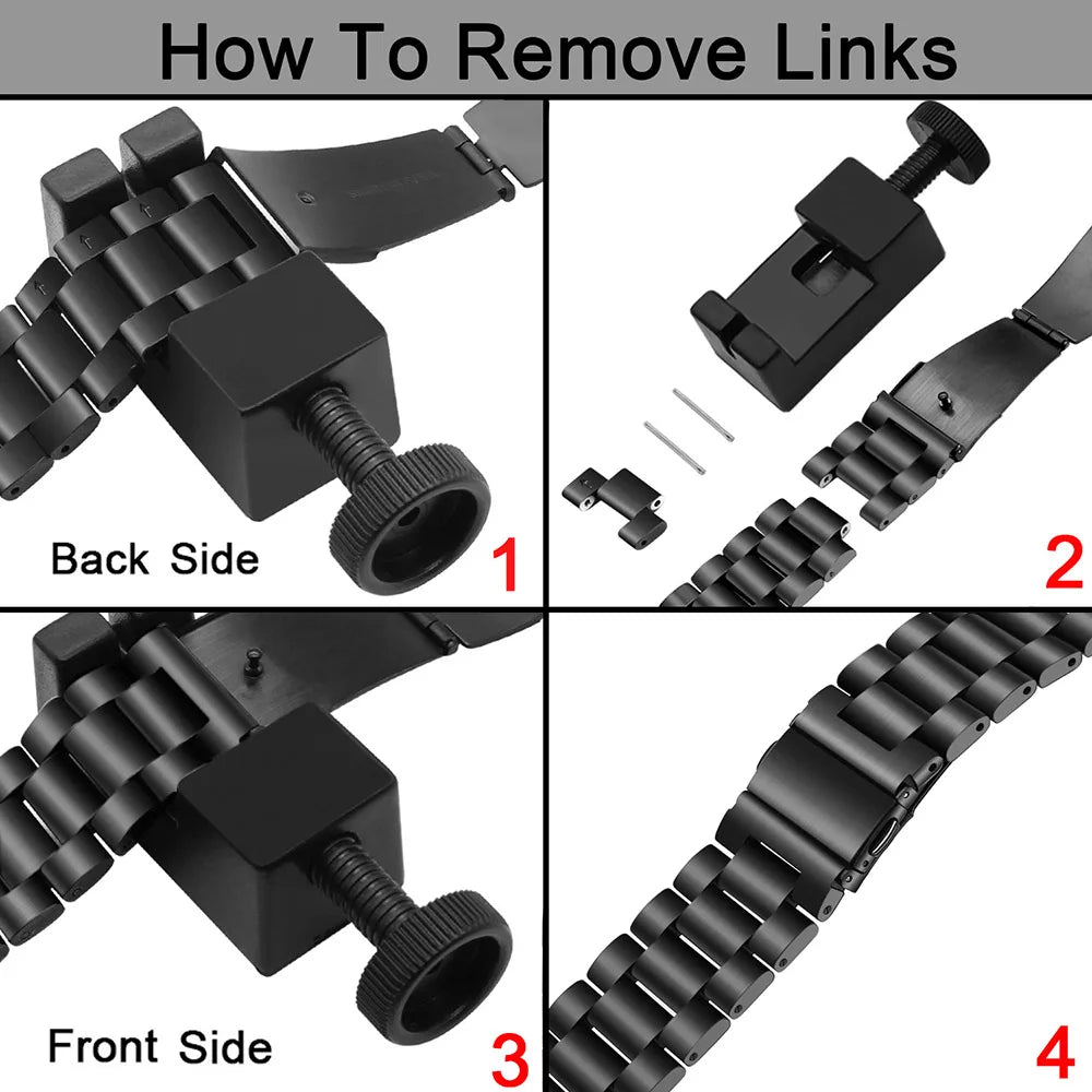 Watch band and packaging shown together