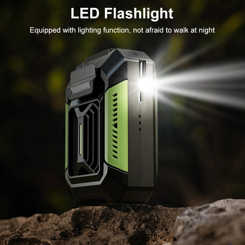 SmartGearPros Clip-On Cooling Fan – Portable Waist & Neck Fan for Outdoor Work, Construction & Summer Heat Relief