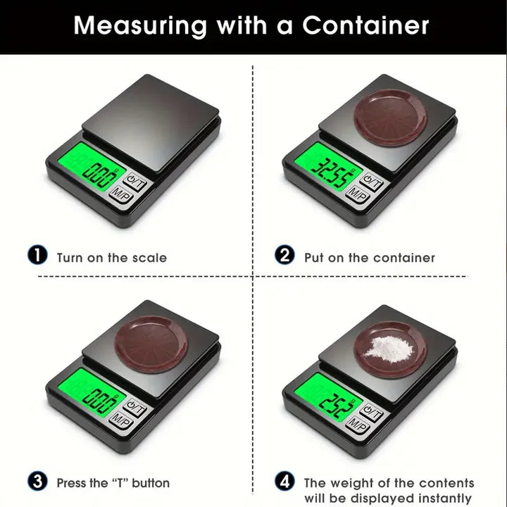 SmartGearPros Precision Pocket Scale – 1000g X 0.1g Digital Gram Scale for Accurate Weighing