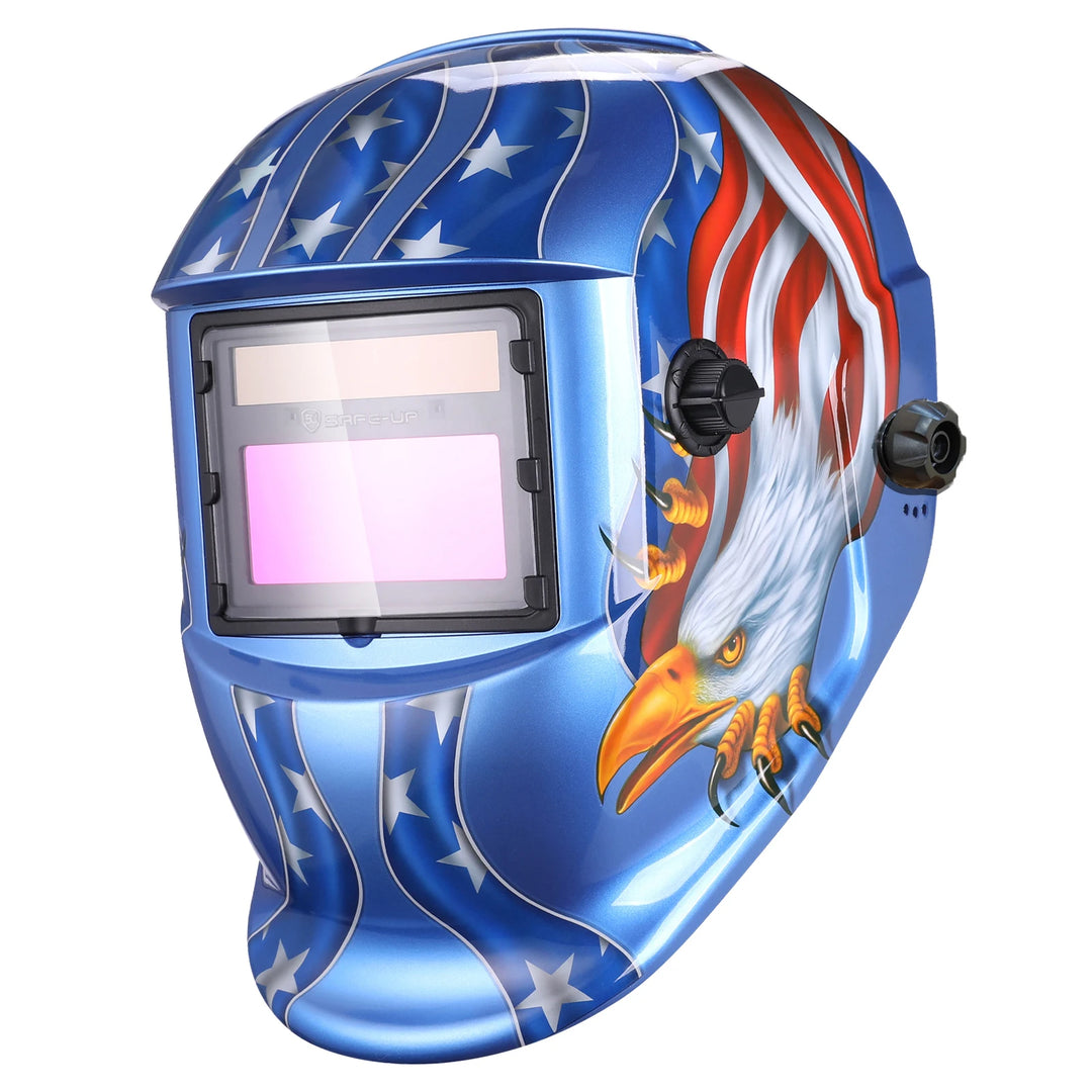 SmartGearPros Solar-Powered Auto-Darkening Welding Helmet - Professional Shade 4/9-13