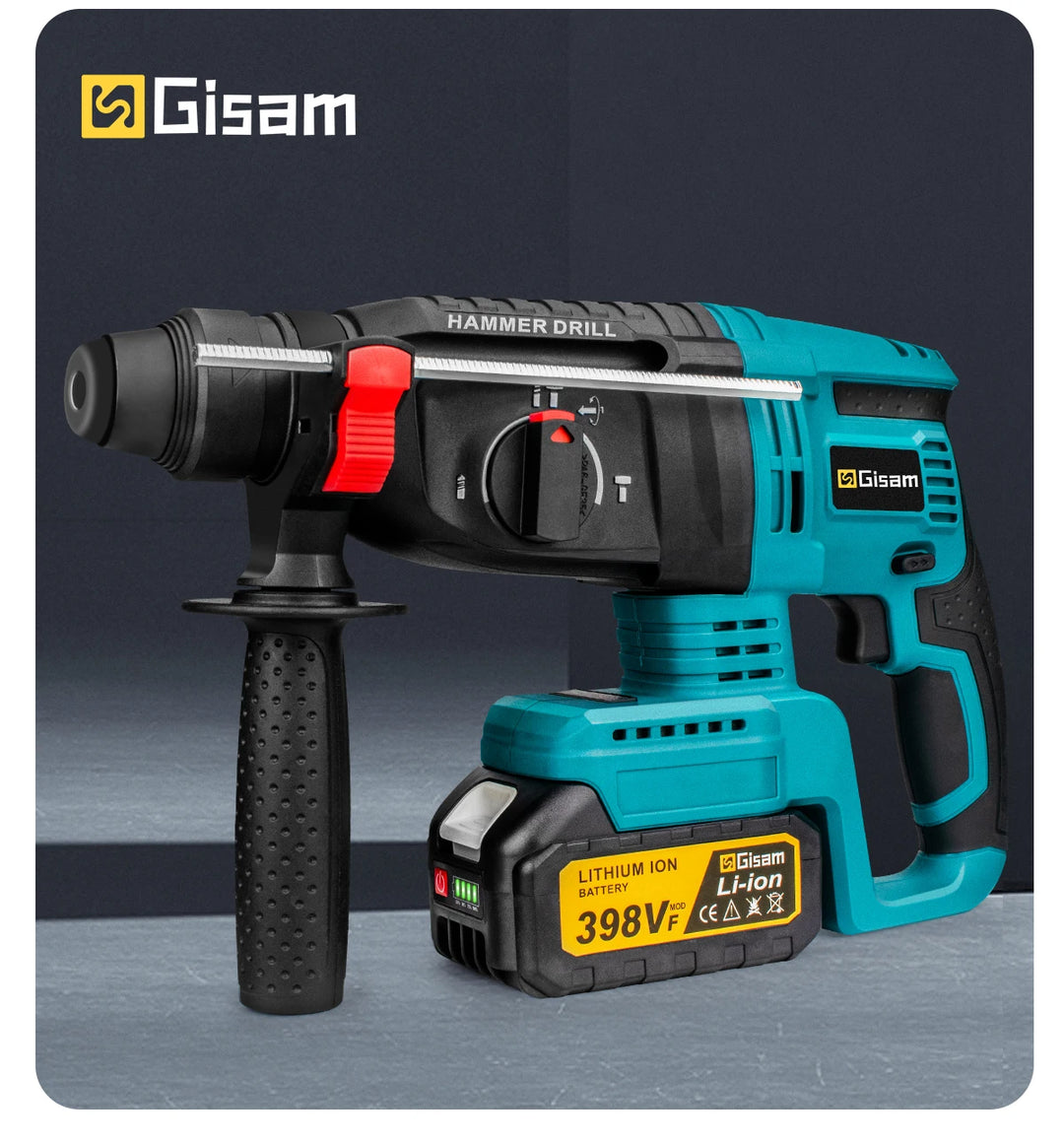 26Mm Brushless Electric Hammer Drill Multifunctional Rotary Hammer Cordless Impact Hammer Power Tools For Makita 18V Battery product image showing features or usage