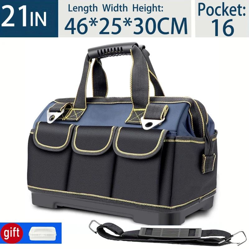 SmartGearPros 23-inch Heavy-Duty Tool Bag – Waterproof, Large Capacity, Multi-Pocket Organizer
