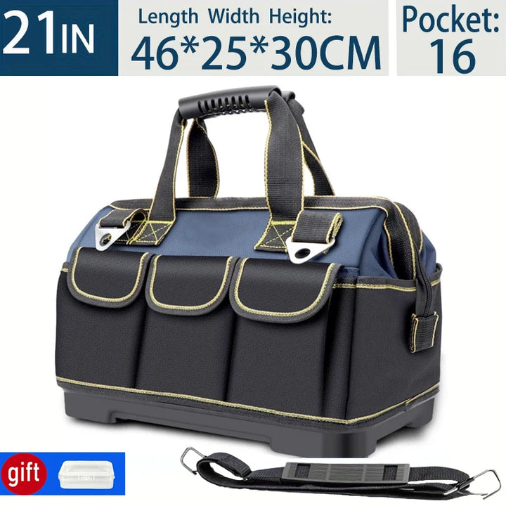 SmartGearPros 23-inch Heavy-Duty Tool Bag – Waterproof, Large Capacity, Multi-Pocket Organizer