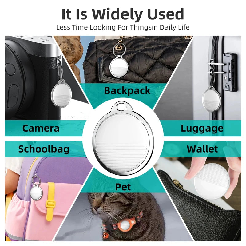 SmartGearPros Mini Tag Tracker for Apple – Bluetooth Anti-Lost Locator for Keys, Kids, Pets & Bags (iOS Compatible)