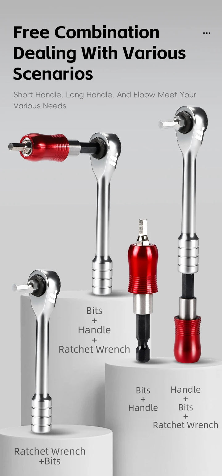 Multifunctional ratchet tool kit image angle 14