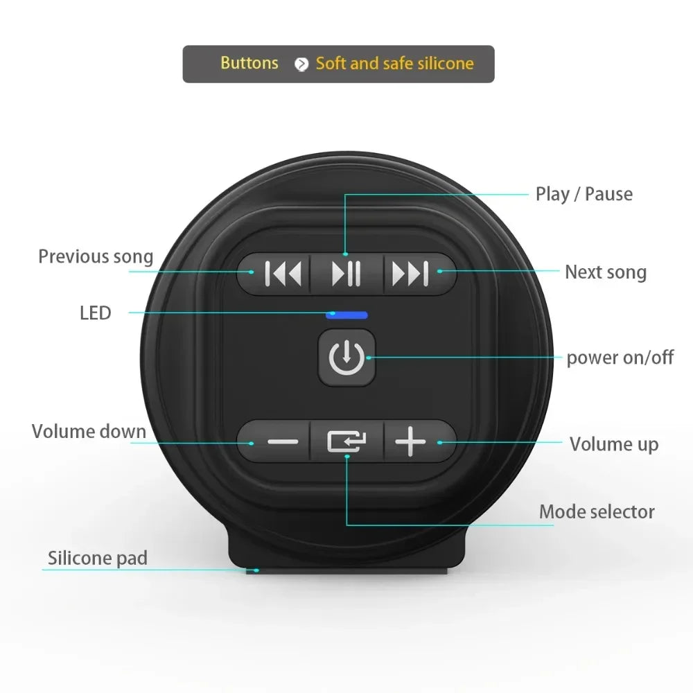 SmartGearPros Wireless Bluetooth Speaker – Portable, Waterproof, LED Light Show & Super Bass for Outdoor Fun