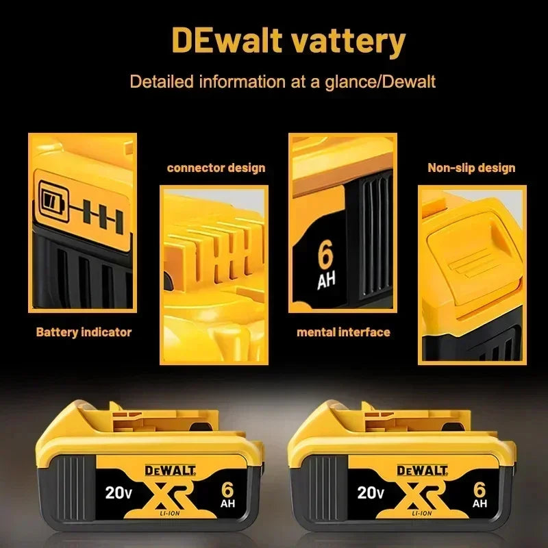 SmartGearPros DeWalt Flexvolt 20V Battery & Fast Charger - 6.0Ah High-Capacity