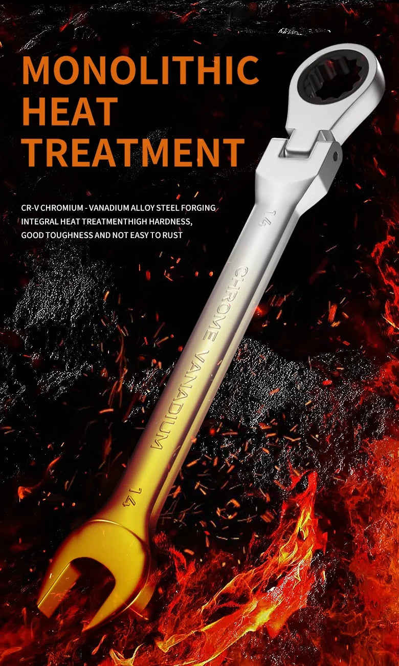 Toolkit laid out with wrench, sockets, and carry pouch