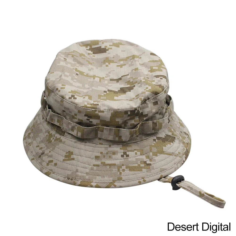SmartGearPros Camouflage Boonie Hat - Bucket Hat Unisex Polyester for Outdoor Hunting Hiking Fishing Climbing Summer