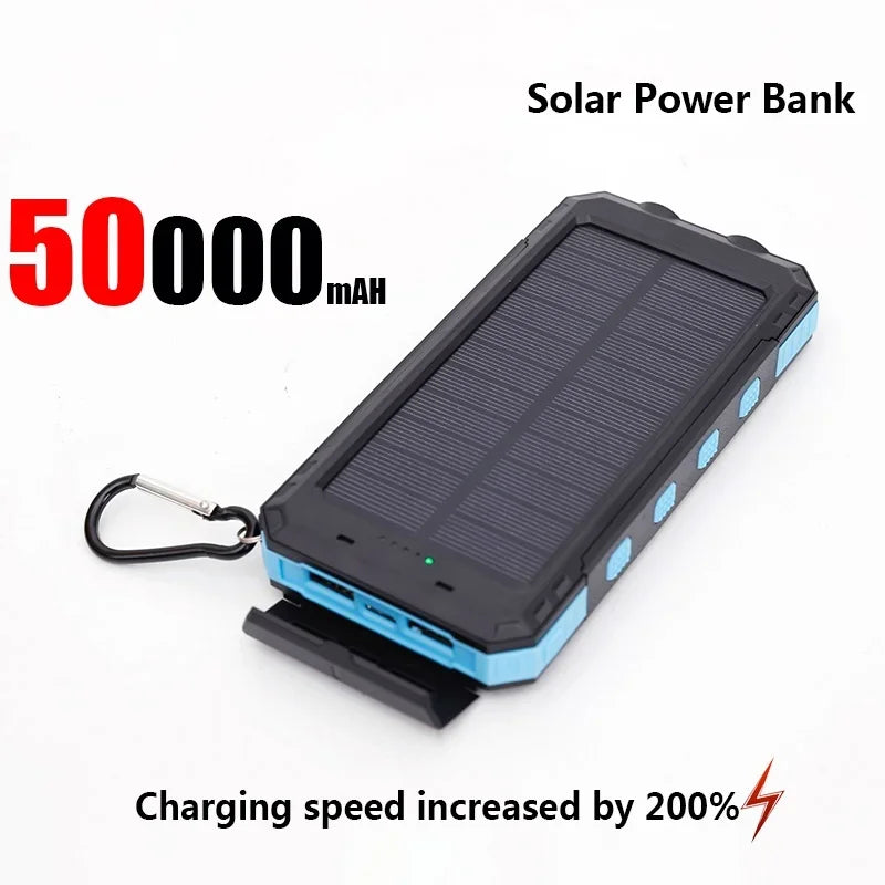 SmartGearPros Solar Titan – 50000mAh Solar Power Bank for Outdoor, Emergency & Everyday Power