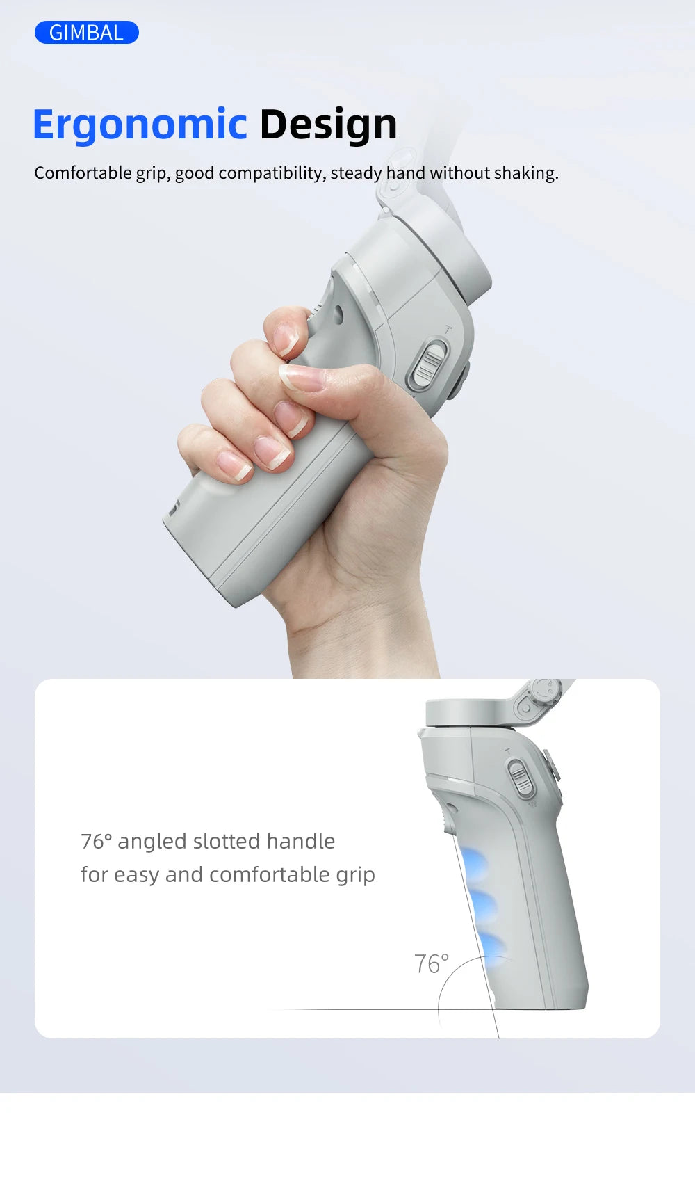 SmartGearPros 3-Axis Smartphone Gimbal – TOKQI M01 Handheld Stabilizer with Anti-Shake Tech & Add-On Options