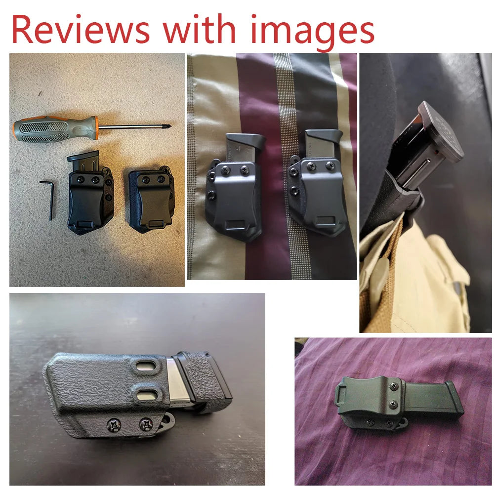 OPHIDIAN Double Stack Magazine Pouch – IWB/OWB 9mm/.40 Mag Carrier