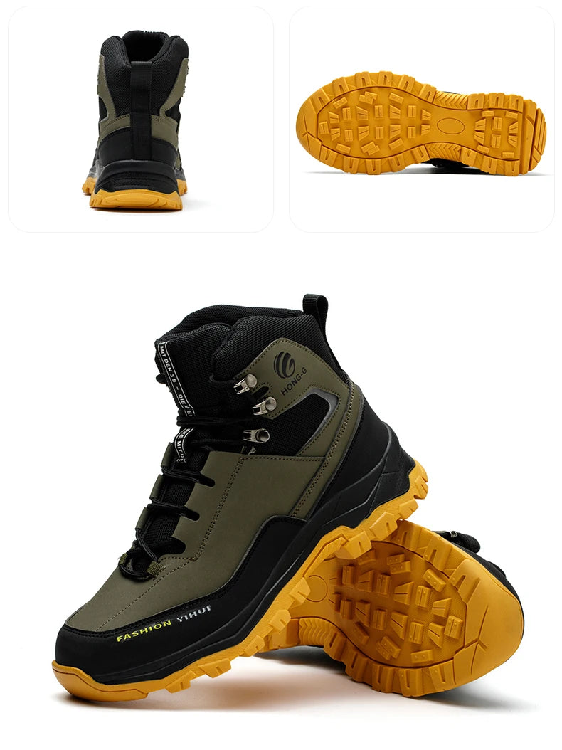 Work Boots Steel Toe Safety Shoes Men Women Anti Smash Work Shoes Sneakers Lightweight Safety Shoes Men Indestructible Boots product image showing features or usage