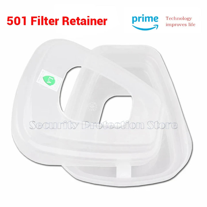 17-in-1 6200 Gas Mask 501 Filter Retainer with Amazon Prime logo on a white background