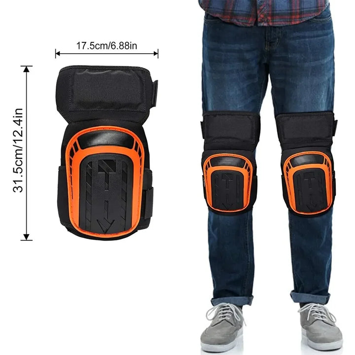 Professional Heavy Duty Eva Foam Padding Knee Pads With Comfortable Gel Cushion And Adjustable Straps For Working Gardning product image showing features or usage