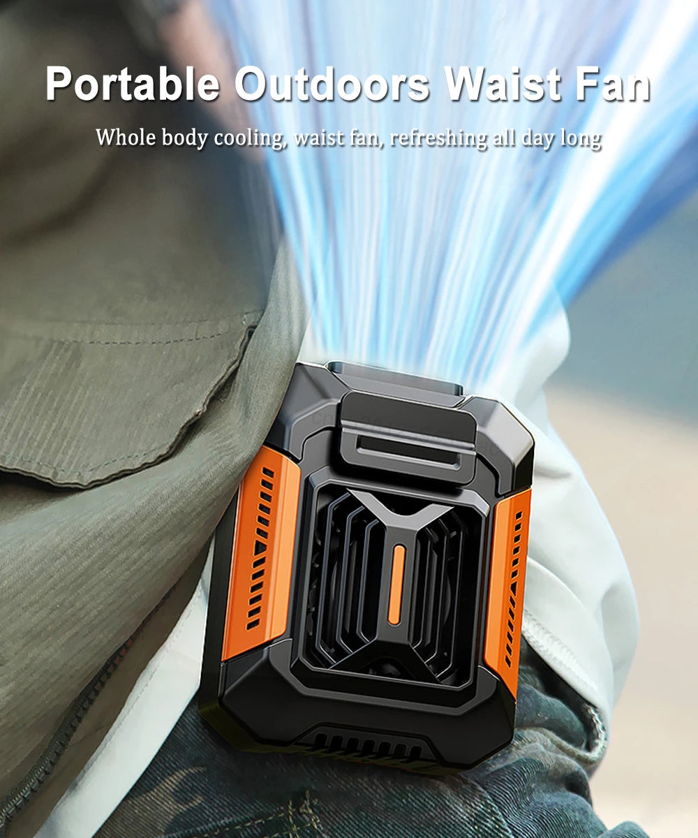 SmartGearPros Clip-On Cooling Fan – Portable Waist & Neck Fan for Outdoor Work, Construction & Summer Heat Relief