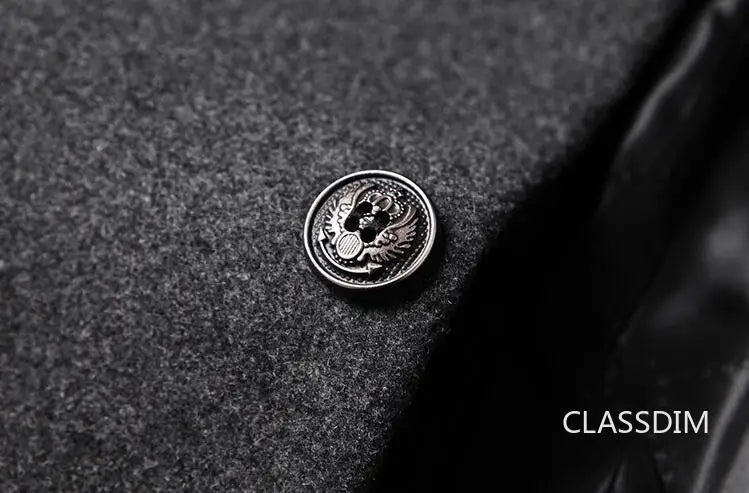 SmartGearPros Men's Winter Cashmere Wool Trench Coat – Slim Fit, Warm & Stylish Business Jacket (4X)