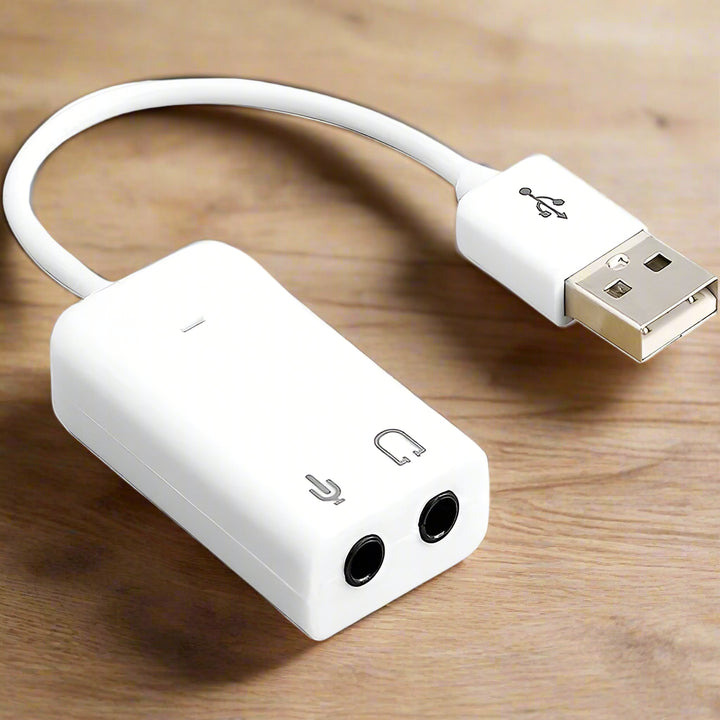 SmartGearPros USB Audio Adapter – External Sound Card with 3.5mm Jack 🎧🔊
