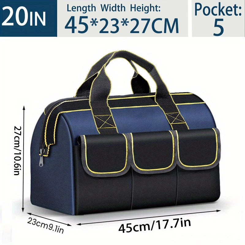 SmartGearPros 23-inch Heavy-Duty Tool Bag – Waterproof, Large Capacity, Multi-Pocket Organizer