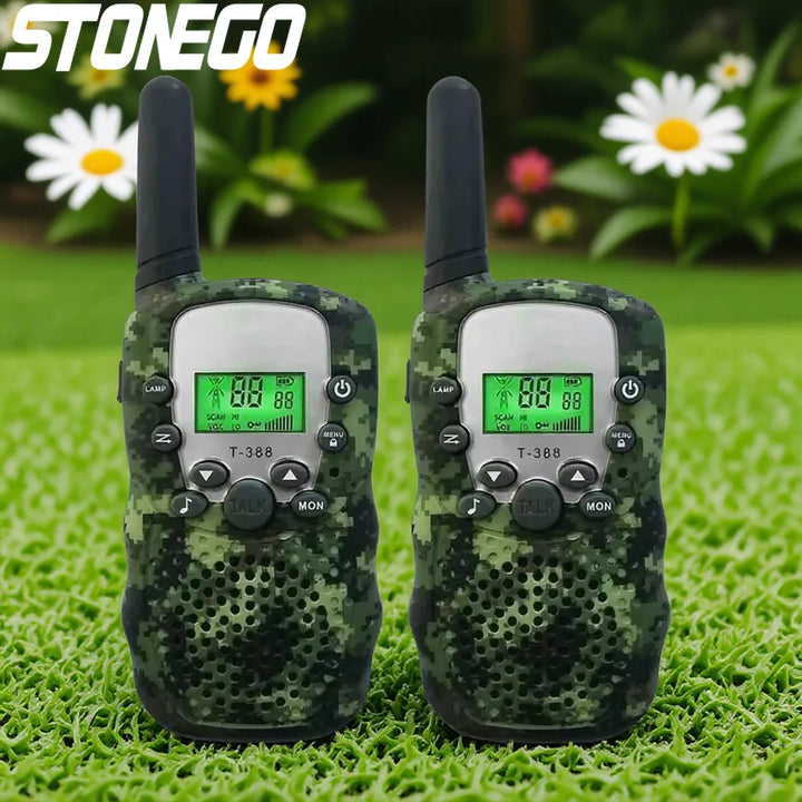 SmartGearPros Kids Walkie Talkies T388 - Portable 2 Way Radios 3-5km Range for Children Outdoor Camping Safety Gift