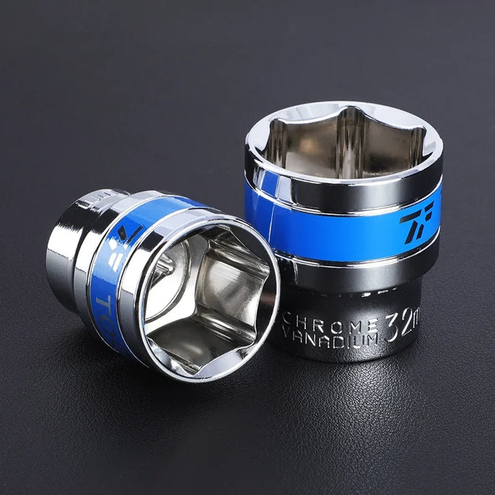 NIUXIANG 1/2" Drive Deep Impact Socket – Metric Chromium-Vanadium Steel