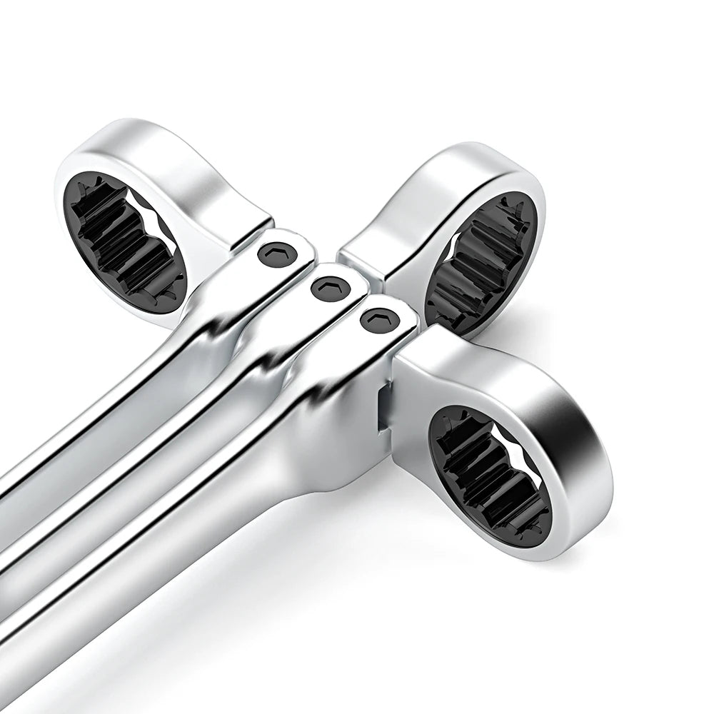 SmartGearPros Ratchet Wrench Set – 8-22mm Metric Combination Kit with Canvas Bag