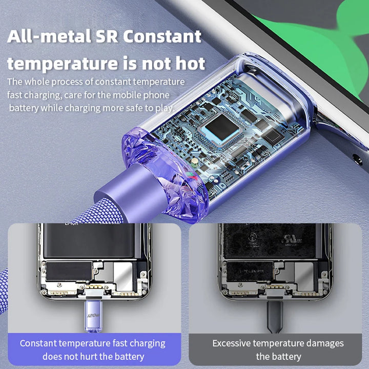 Side view of compact rechargeable LED flashlight
