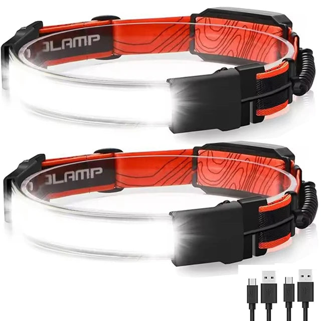 SmartGearPros LED Headlight Flashlight - USB Rechargeable Waterproof Headlamp