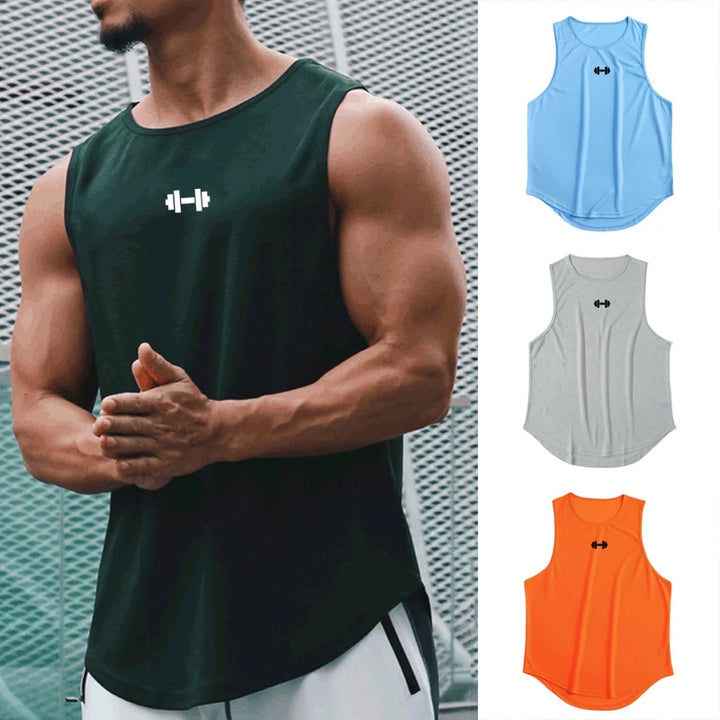 SmartGearPros Men's Gym Tank – Breathable, Sleeveless Muscle Tee for Summer Workouts