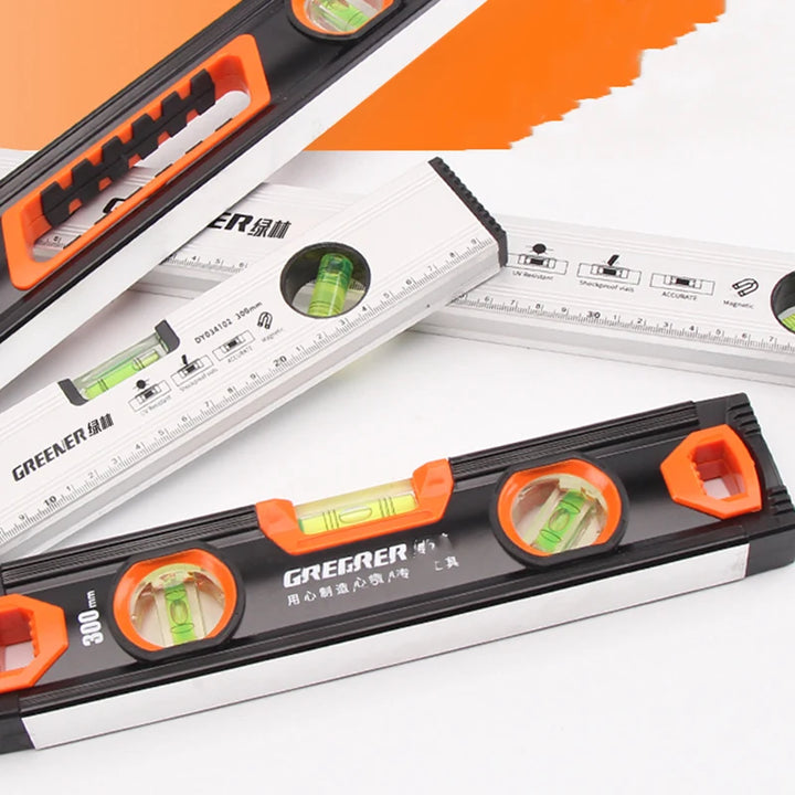 SmartGearPros Magnetic Spirit Level – Precision 300mm–450mm Ruler with Bubble Vials for Accurate Measuring
