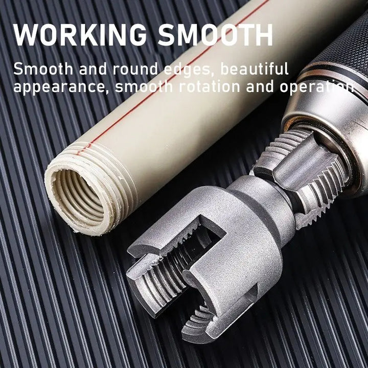 SmartGearPros DN15/DN20 Double-Ended Pipe Threading Tool - Electric Drill Adapter