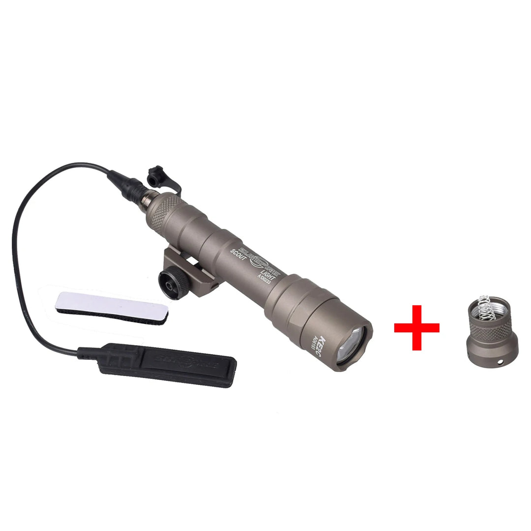 SmartGearPros Tactical SureFire M600 Weapons Flashlight - Hunting Scout Torch for AR15 Rifle with Button Remote