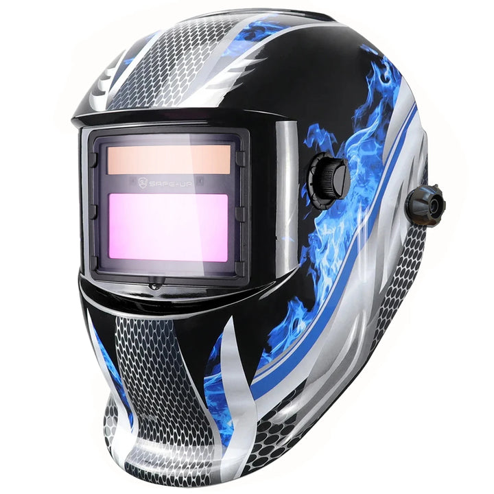 SmartGearPros Solar-Powered Auto-Darkening Welding Helmet - Professional Shade 4/9-13