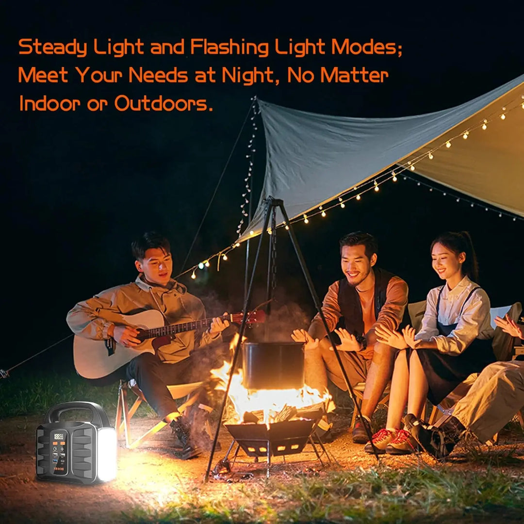 SmartGearPros Portable Power Station,155Wh 42000mAh Outdoor Solar Generator with 110V/150W(Peak 200W) AC Outlet and USB-C PD(30W) Port,Power – High-Capacity, Portable & Reliable Power Solution for Outdoor Adventures & Emergencies