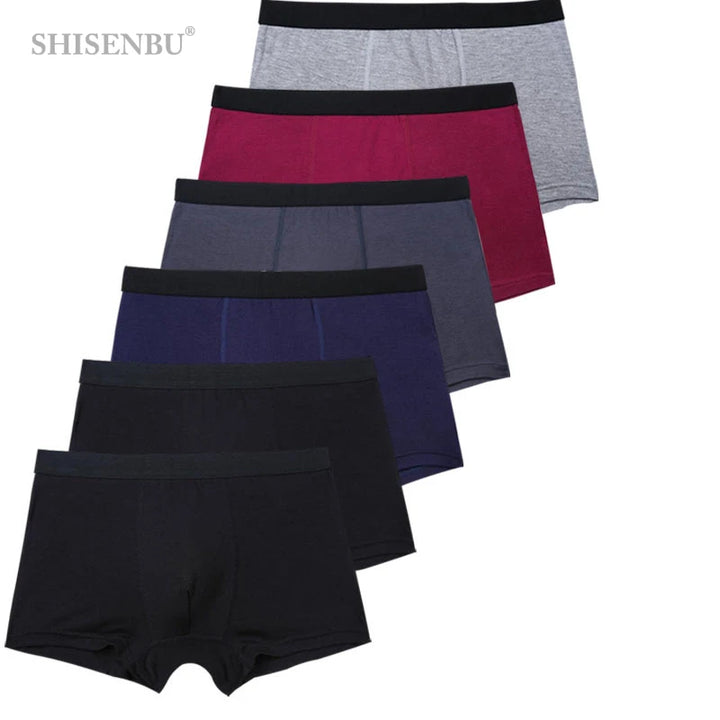 SmartGearPros BambooFlex Boxer Set - 6-Pack Ultra-Soft Breathable Underwear