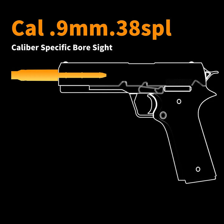 Laser Bore Sight – Red Dot Cartridge Boresighter for Multiple Calibers