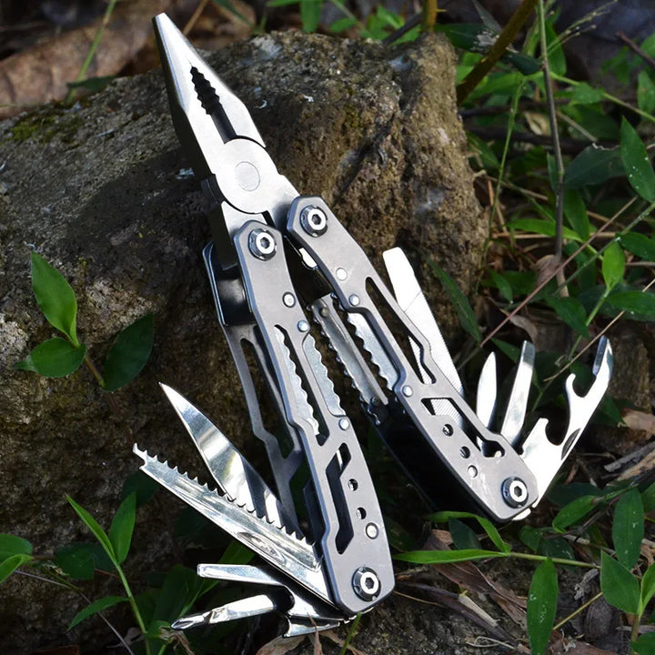 SmartGearPros Folding Multi-Tool – Pliers, Knife, Screwdriver & More in Pocket-Size Stainless Steel Kit