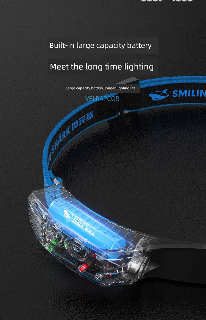 SmartGearPros Ultra-Light Sensor Headlamp – Strong LED Work Helmet Light for Outdoor & Night Work