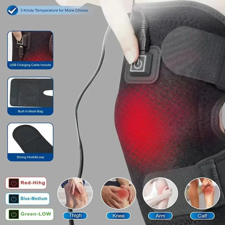 SmartGearPros Electric Heated Knee Pad – Pain Relief & Joint Support for Arthritis & Injury Recovery
