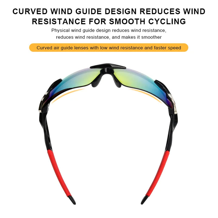 Riderace Sports Men Sunglasses Road Bicycle Glasses Mountain Cycling Riding Protection Goggles Eyewear Mtb Bike Sun Glasses product image showing features or usage