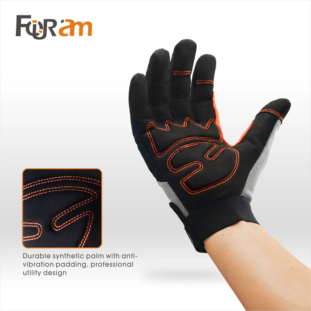 Work Gloves Men Women Utility Mechanic Working Gloves High Dexterity Touch Screen For Multipurpose Excellent Grip product image showing features or usage