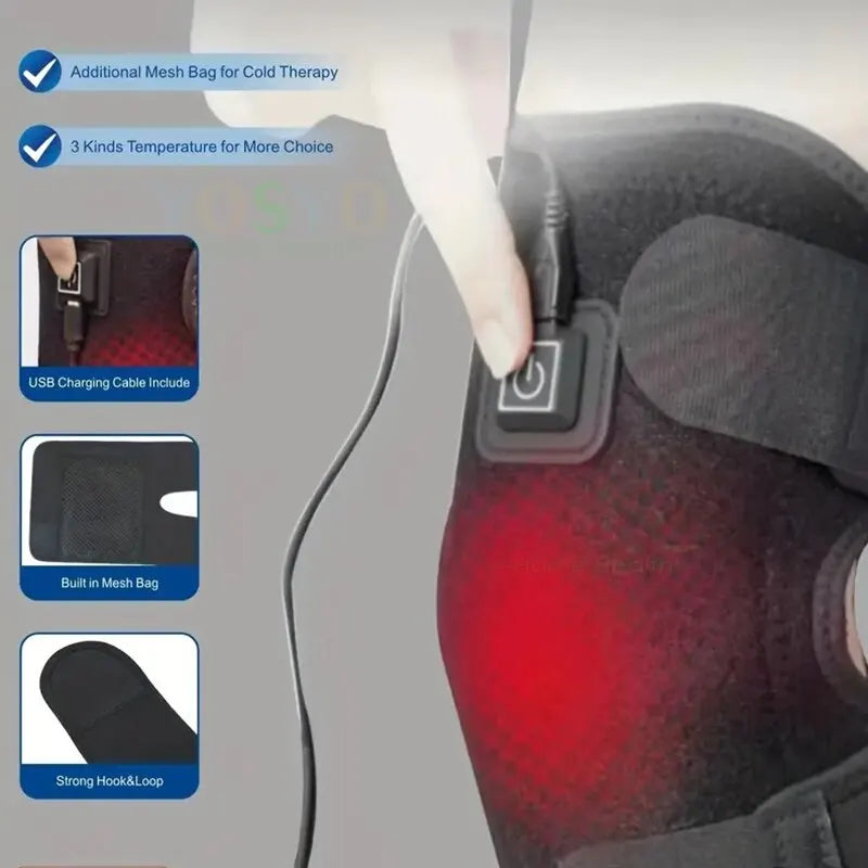 SmartGearPros Electric Heated Knee Pad – Pain Relief & Joint Support for Arthritis & Injury Recovery