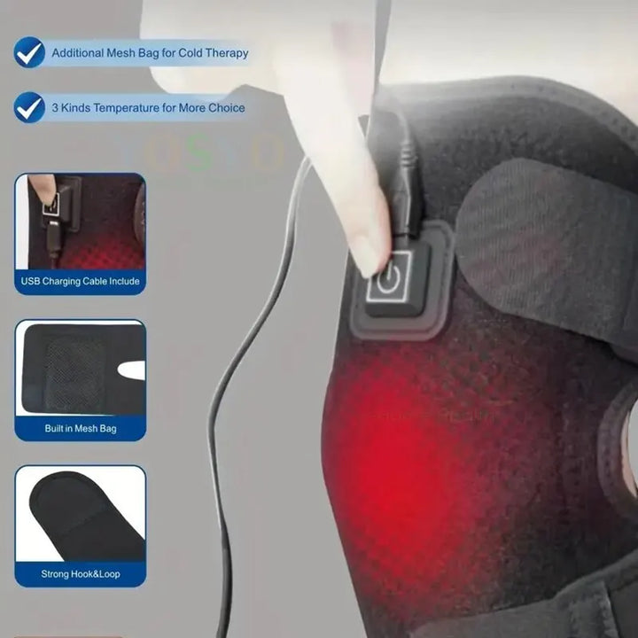 SmartGearPros Electric Heated Knee Pad – Pain Relief & Joint Support for Arthritis & Injury Recovery