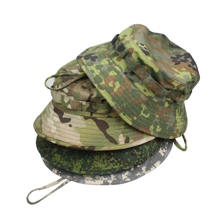 SmartGearPros Camouflage Boonie Hat - Bucket Hat Unisex Polyester for Outdoor Hunting Hiking Fishing Climbing Summer