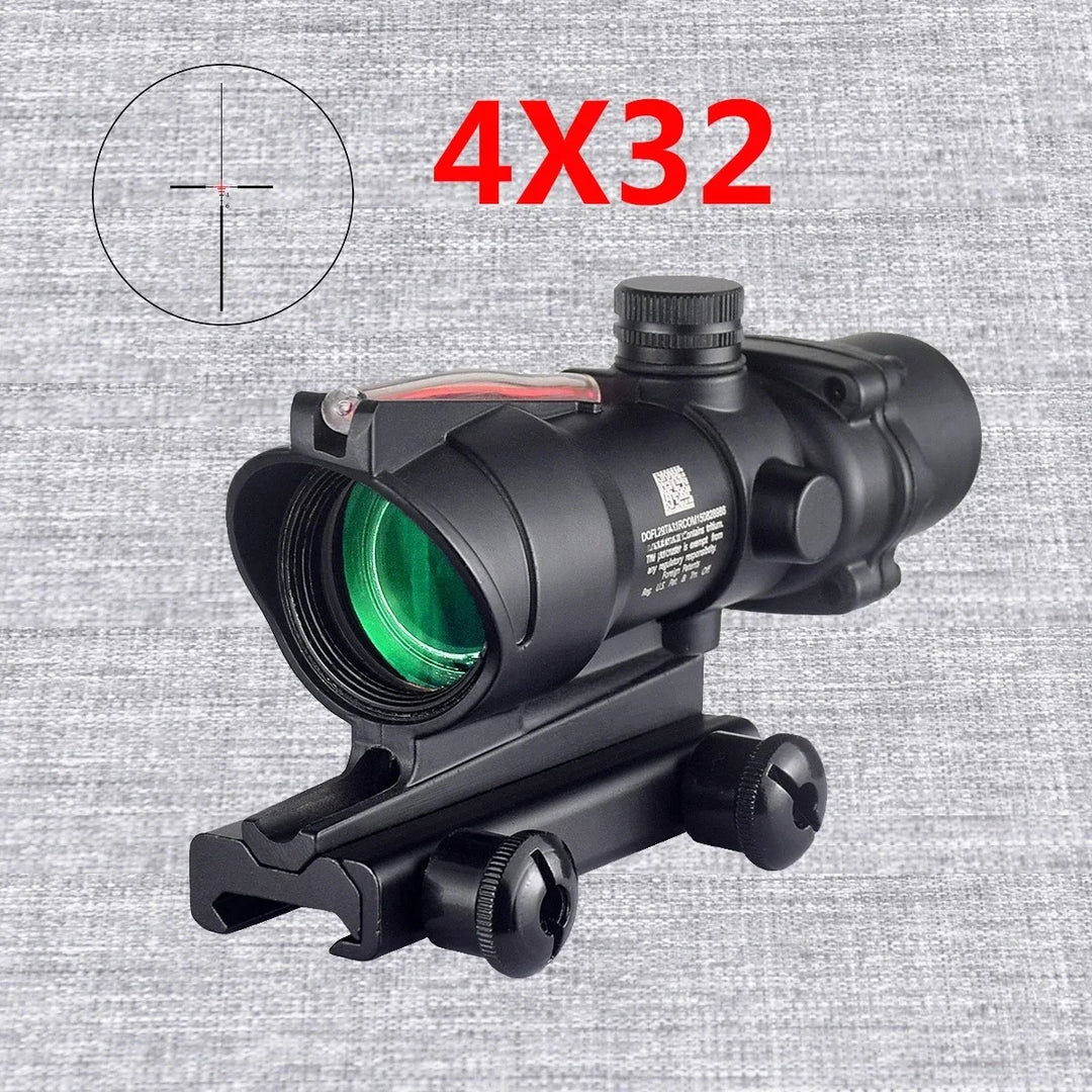 LAMBUL 4x32 Magnifier Scope with Red/Green Dot Sight & Killflash