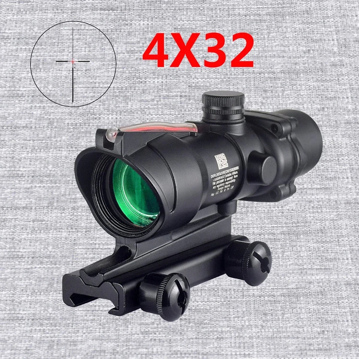 LAMBUL 4x32 Magnifier Scope with Red/Green Dot Sight & Killflash