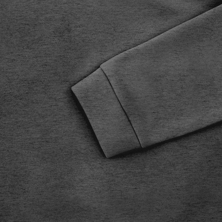 Men's Heavy Fleece Sweater - Half-Zip Stand Collar Pullover