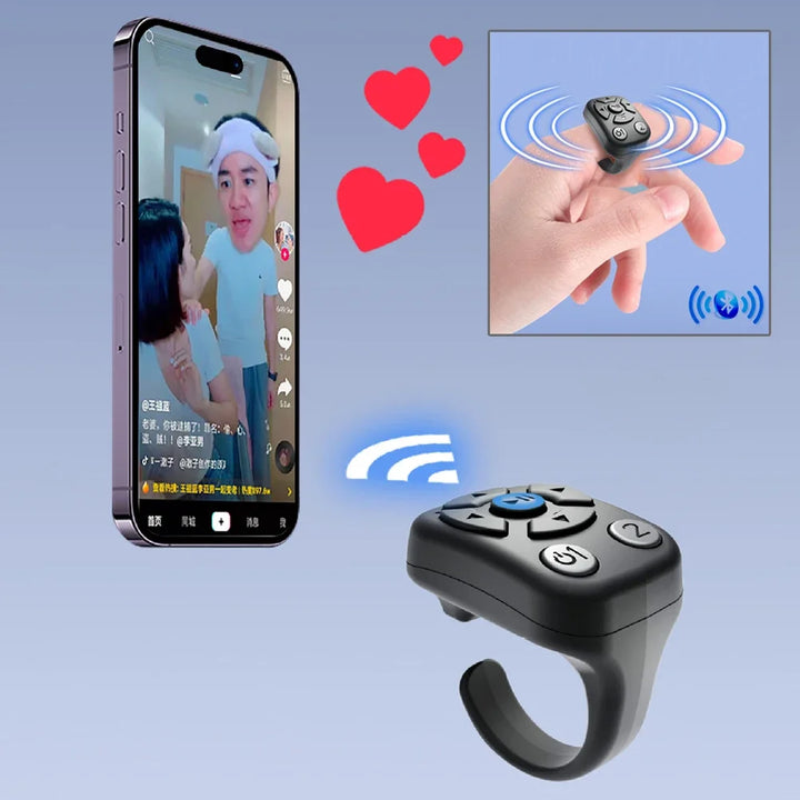 SmartGearPros Scrolling Ring Remote – Wireless Clicker & Camera Shutter for Presentations & Content Creation
