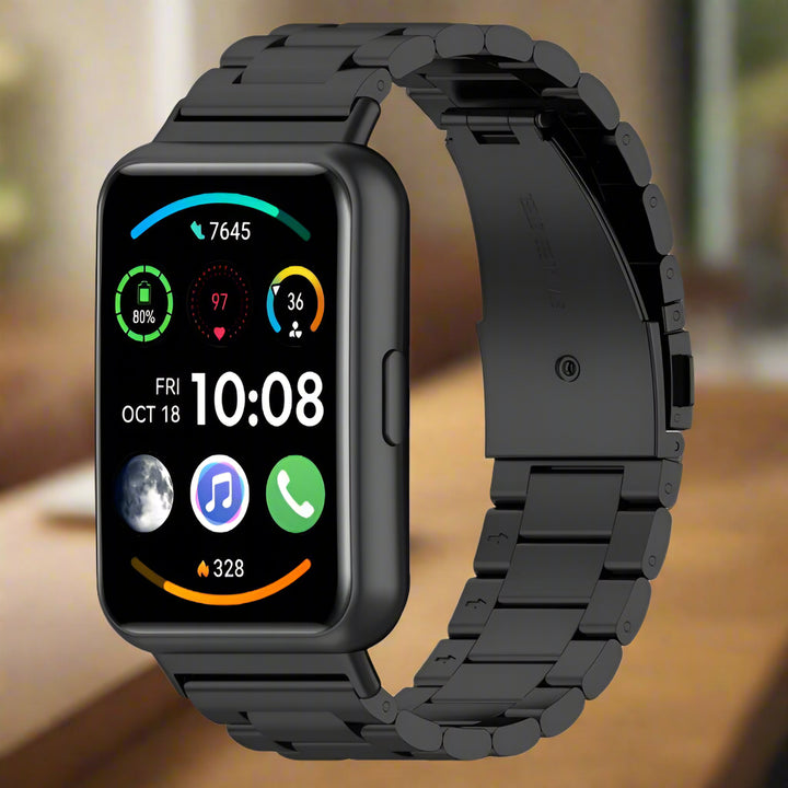 Multiple color variants of the metal band displayed